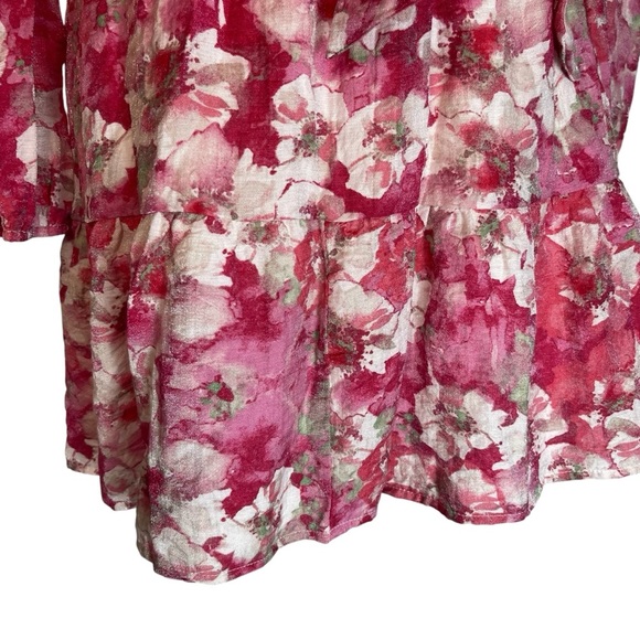 Floral Pink Wrap Dress - Picture 5 of 9